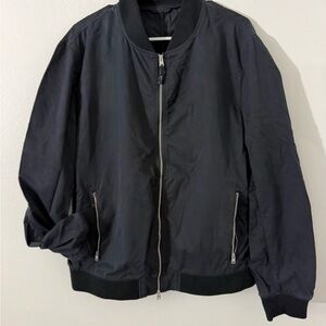 All Saints Charcoal Bomber Jacket